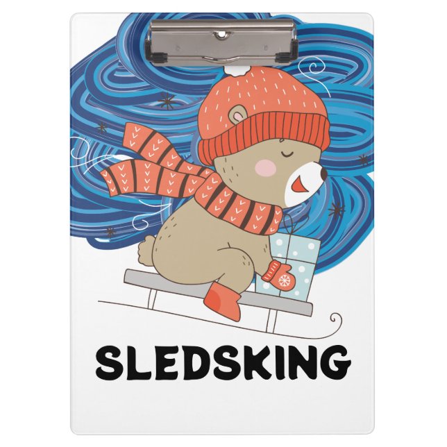 Sledsking Personalizable  Clipboard (Front)