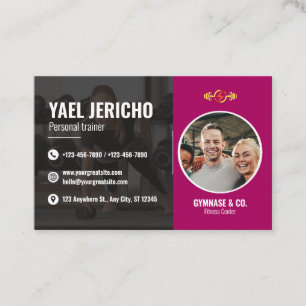 Sleek and Modern Personal Trainer Business Card