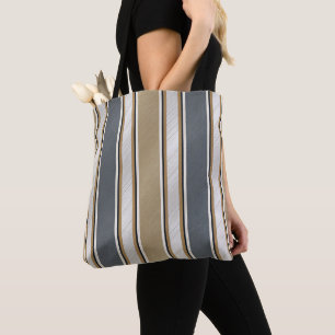 Sleek and Modern Stripe Pattern Tote Bag