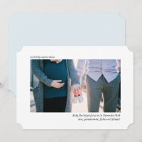 Sleek and Simple Photo Pregnancy Announcement