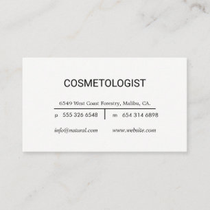 Sleek Black and White Business Card
