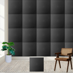Sleek Black Ceramic Tile Stylish Custom Home