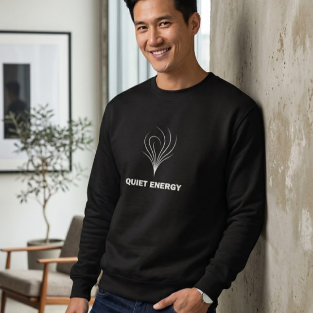 Sleek Black Crewneck Sweatshirt | Quiet Energy (Creator Uploaded)