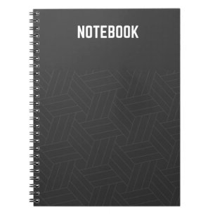 Sleek Black Elegance Spiral Notebook