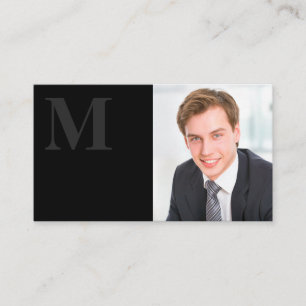 Sleek Black Executive Business Card