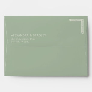 Sleek Black Geometric Bracket Envelope