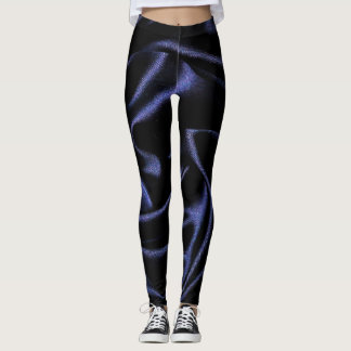Sleek Black Textile Leggings