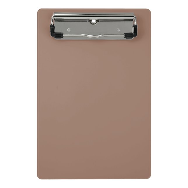 Sleek Brown Mini Clipboard for Professionals (Front)