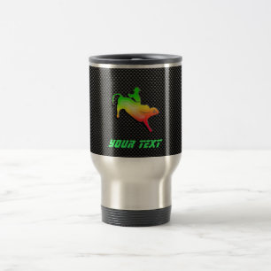 Sleek Bull Rider Travel Mug