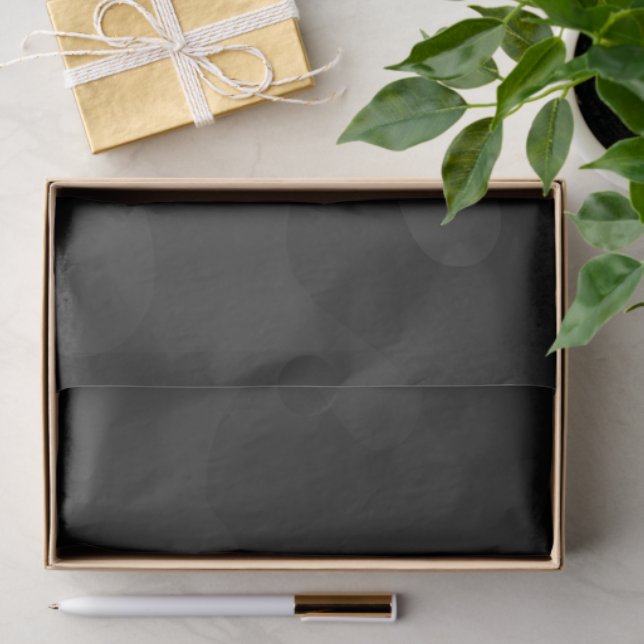 Sleek Camo Deep Black Dark Charcoal Tones Modern  Tissue Paper (Gift)