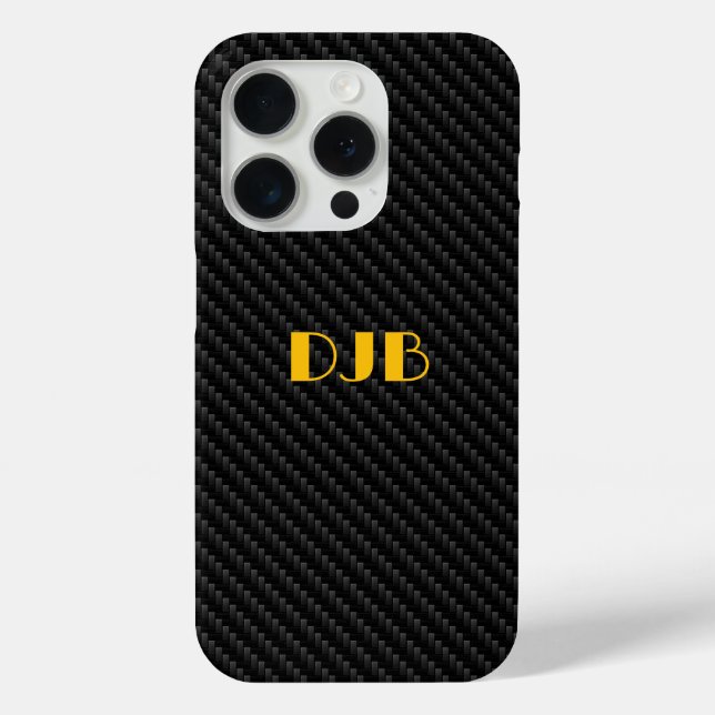 Sleek Carbon Fiber Weave Texture, Modern Case-Mate iPhone Case (Back)