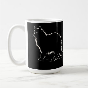 Sleek Cat Silhouette - Purr-fect Coffee Companion Mug