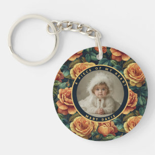 Sleek Christmas Gifts For Women Floral Rose Key Ring