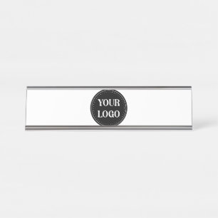 Sleek, contemporary, polished,& customisable desk name plate