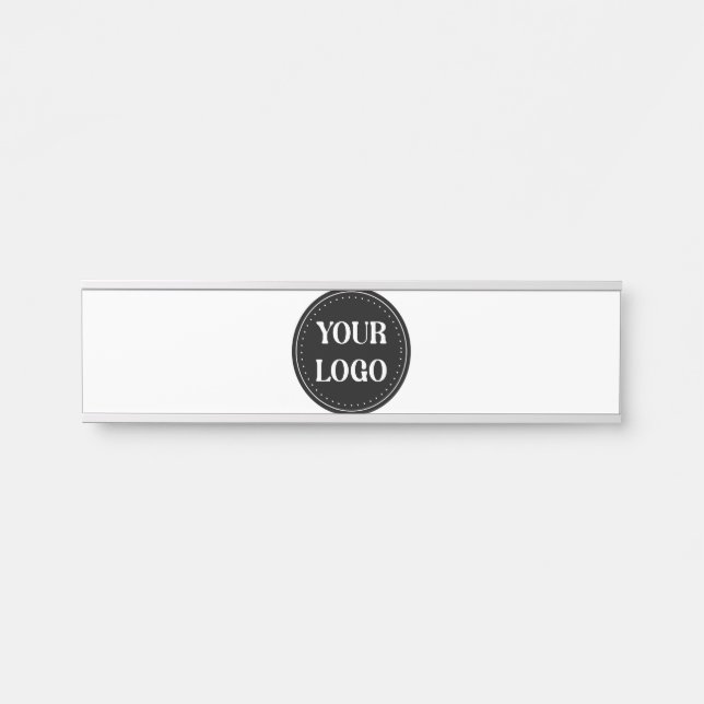 Sleek, contemporary, polished,& customisable door sign (Front)