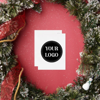 Sleek, contemporary, polished,& customisable foil holiday postcard