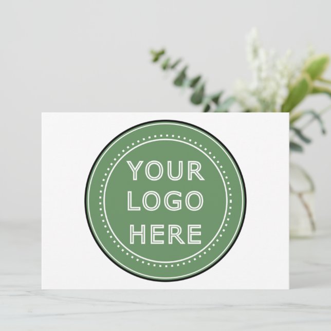 Sleek, contemporary, polished, & customisable. holiday card (Standing Front)