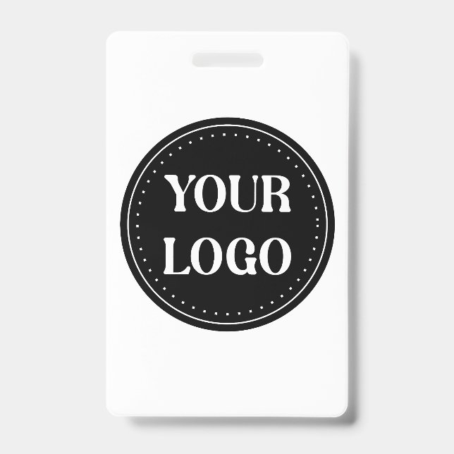 Sleek, contemporary, polished,& customisable ID badge (Front)