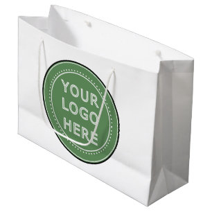 Sleek, contemporary, polished,& customisable. large gift bag