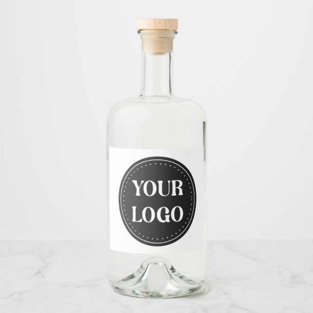 Sleek, contemporary, polished,& customisable liquor bottle label (Front)