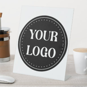 Sleek, contemporary, polished,& customisable pedestal sign