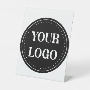 Sleek, contemporary, polished,& customisable pedestal sign