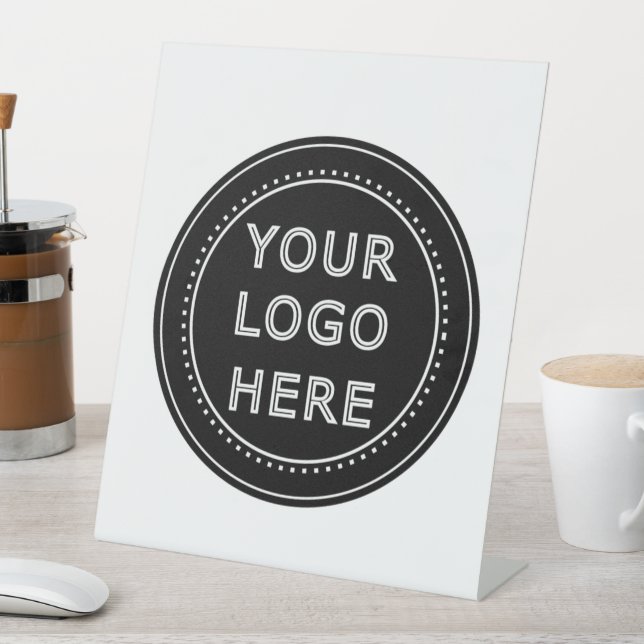 Sleek, contemporary, polished, & customisable. pedestal sign (In SItu)