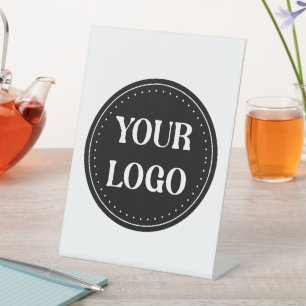 Sleek, contemporary, polished,& customisable pedestal sign