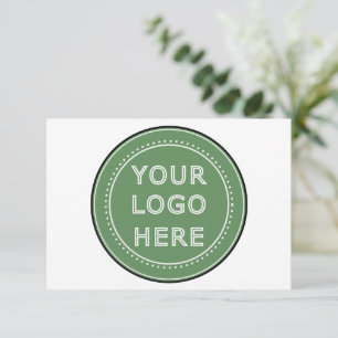 Sleek, contemporary, polished, & customisable. thank you card