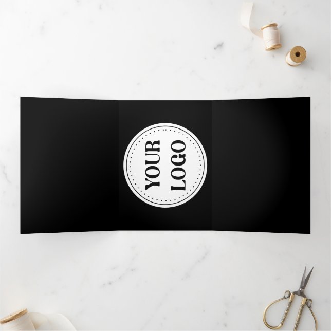  Sleek, contemporary, polished,& customisable. Tri-Fold Invitation (Inside)