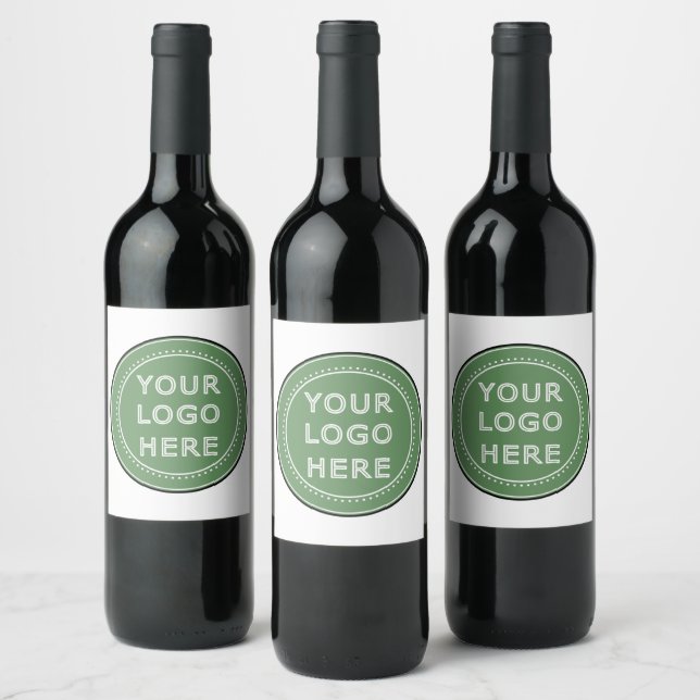 Sleek, contemporary, polished,& customisable. wine label (Bottles)