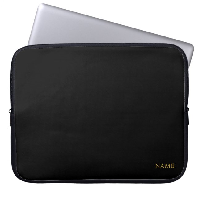 Sleek Custom Design Name Laptop Sleeve (Front)