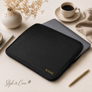 Sleek Custom Design Name Laptop Sleeve