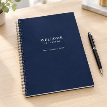 Sleek Deep Navy Business Executive Welcome