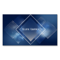 Sleek Diamond Geometric Blue Cosmic Modern