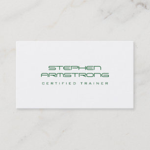 Sleek futuristic consultant evergreen professional business card