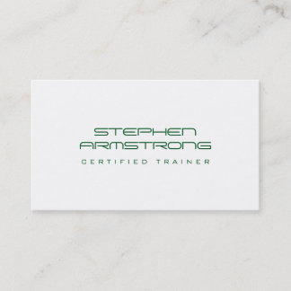 Sleek futuristic consultant evergreen professional business card