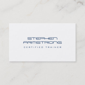Sleek futuristic consultant navy blue professional business card