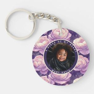 Sleek Gifts For Couples Rose Floral Key Ring