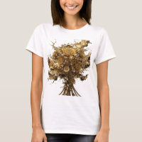 Sleek Gold GOLDEN FLOWERS Wearable Art
