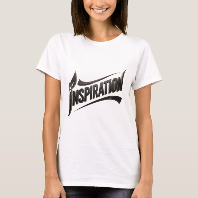 Sleek Gold INSPIRATION Shirt Design (Front)