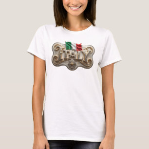 Sleek Gold ITALY Wearable Art T-Shirt