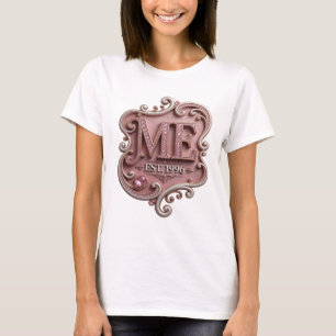 Sleek Gold ME EST 1996 Text Design T-Shirt