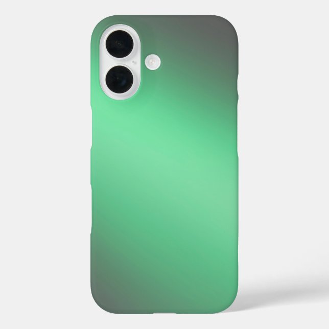 Sleek Green Ombre – iPhone 16 Case (Back)