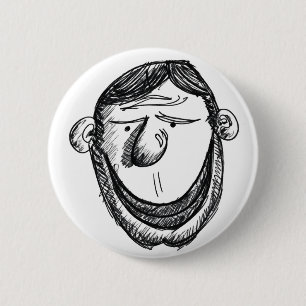 Sleek guy 6 cm round badge