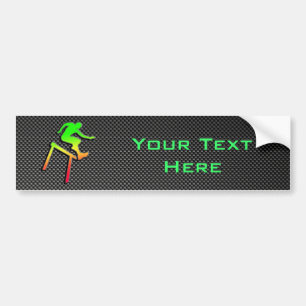 Sleek Hurdler Bumper Sticker