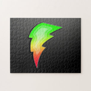 Sleek Lightning Bolt Jigsaw Puzzle
