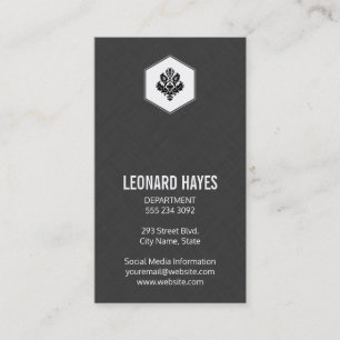 Sleek Linen Business Card