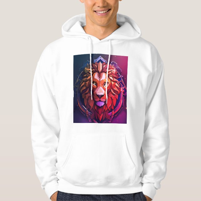 "Sleek Loin Design Jacket: A Fusion of Style and F Hoodie (Front)