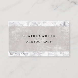 Sleek Luxury Marble Texture Business Card